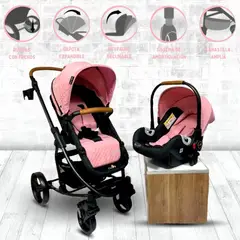 BABY KITS - Coche Para Bebe Travel System para Bebé «PRIMA PLUS» Pink