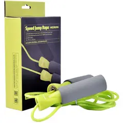 GENERICO - Soga para saltar con rodaje Verde