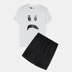 YANSUS - Pijama Hombre Pack Negro Blanco Algodon