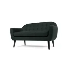 YOLODECORO - Sofá Ritchie De 2 Cuerpos Gris Antracita.