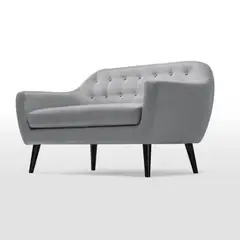 YOLODECORO - Sofá Ritchie De 2 Cuerpos Gris Perla.