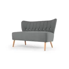 YOLODECORO - Sofá Charley De 2 Cuerpos Gris Grafito