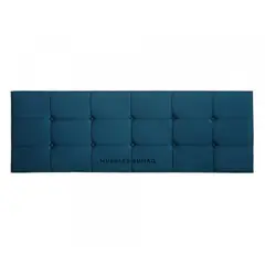 GENERICO - Cabecera tapizada - nicole - 2 plazas - color Azul Petroleo