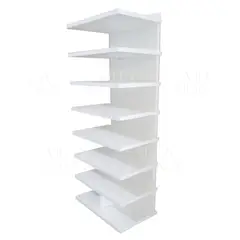 VILLA HOGAR - Zapatera Ely blanco capacidad 16 pares de zapatos