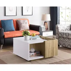 VILLA HOGAR - Mesa de centro Arlett roble rústico -