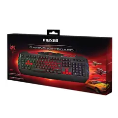 MAXELL - Teclado Ca-Kb-1200 Gaming Illumunated Keyboard-Negro