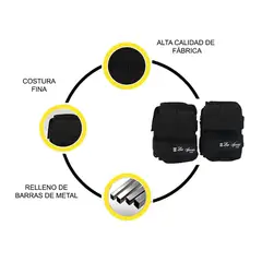 GENERICO - Tobilleras Regulables de Metal – 2 Piezas 5Kg