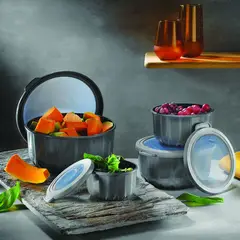 VIP AHMET - Set de Tapers 4 Piezas Color Gris