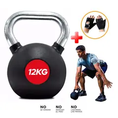 GENERICO - Pesa Rusa 12KG Caucho guantes