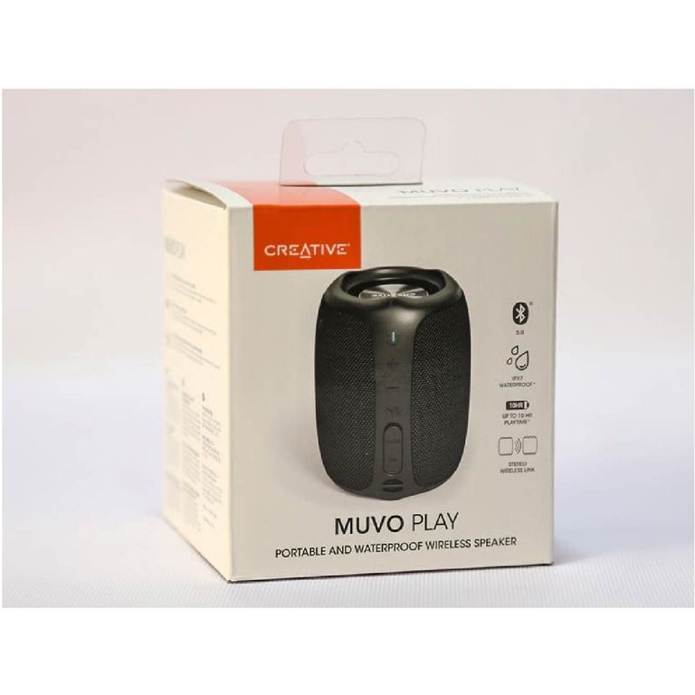 - Parlante MUVO Play Bluetooth 5.0 Waterproof IPX7- Negro