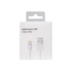GENERICO - CABLE USB IPHONE 1 METRO BLANCO NUEVO - CAJA