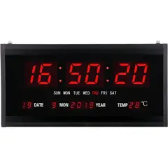 GENERICO - Reloj Digital LED 45x22cm de Pared de Sala - Oficina - Departamento