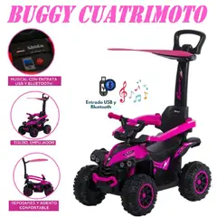 EBABY - Correpasillo Musical Con Empujador Bugui Tractor - Rosado