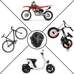 GENERICO - Cadena 80cm acero antirrobo para moto bicicleta con clave de seguridad