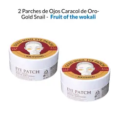 WOKALI - 2 Mascarilla para Ojeras Gold Snail - Fruit of the