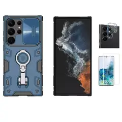 NILLKIN - Case Camshield Armor Samsung Galaxy S23 Ultra + Mica de Vidrio