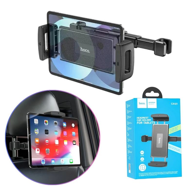 Holder para Tablet Ipad Celular para Cabezal Asiento de Auto Soporta 12,9 Pulgadas CA121