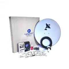 SAT PCS - KIT TV Satelital Plus Decodificador SATWORK 4K Parabolica 60cm H265