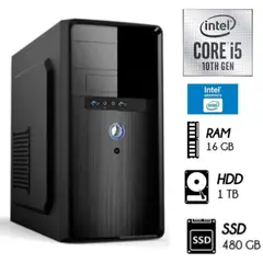 INTEL - Computadora Pc Core i5-10TH Ram 16GB Disco 1TB SSD 480GB