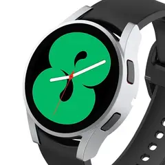 GENERICO - Case Bumper para SAMSUNG GALAXY WATCH 4 DE 40MM - Plateado