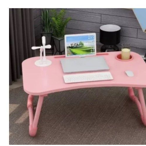 Mesa plegable portátil para laptop ventilador lampara usb