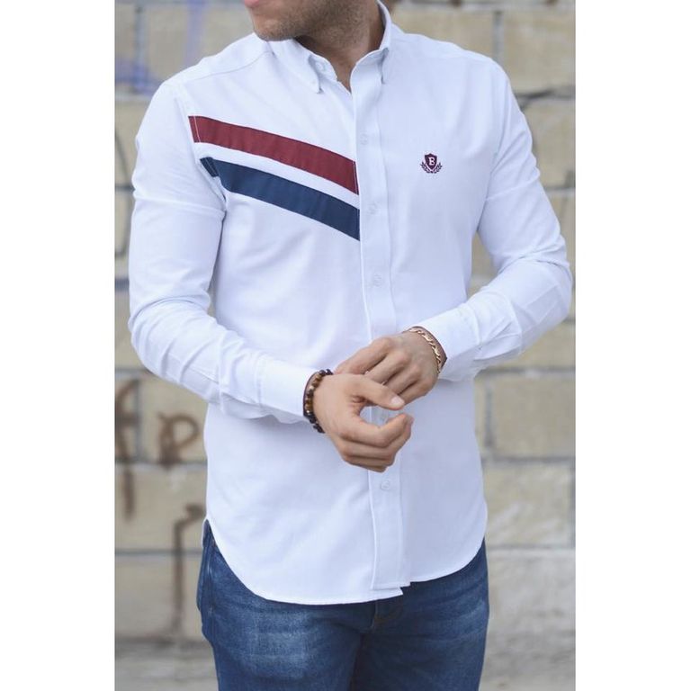 Camisa Manga Larga Hombre Piero Biani Algodón Pima