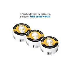 WOKALI - 3 Parche de Ojos de colágeno dorado- Fruit of the