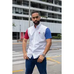 BONAPARTE - Camisa Manga Corta Hombre Algodón Pima