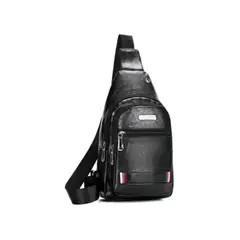 GENERICO - Morral Hombre Cuero Sintetico Pechera Bandolera de Accesorios Celular
