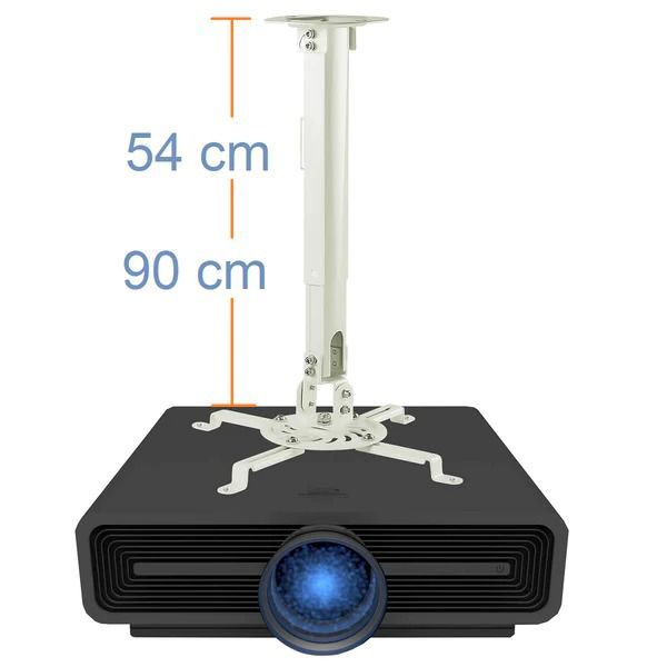 MONTECH - Soporte de Techo para Proyector Altura regulable 54-90 cm