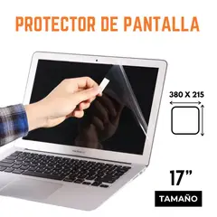 GENERICO - Protector Pantalla Laptop de 17 Universal Transparente