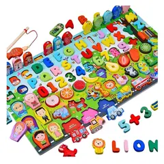 GENERICO - TABLERO MONTESSORI PARA NIÑOS COMPLETO DIDACTICO EDUCATIVO MADERA