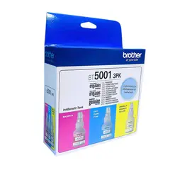 BROTHER - Botellas de tinta BT5001 3PK-TANK los 3 colores