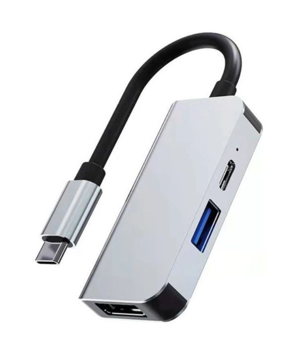 Adaptador Hub Tipo C - Para Macbook Windows Usb Y Hdmi 4k -