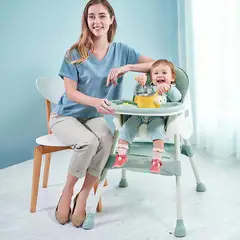 BABYKISS - SILLA DE COMER PLEGABLE VERDE