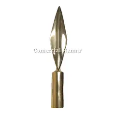 GENERICO - Moharra de Bronce Punta para Asta de Bandera Modelo Estándar