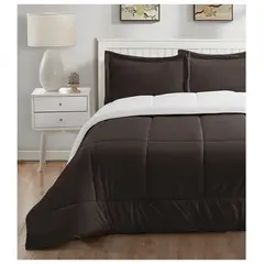 TEFI HOME - Edredón Sherpa Marrón 1.5 PLAZA