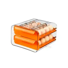 GENERICO - Organizador Acrilico para Huevos Anaranjado