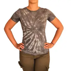 GENERICO - Polo Mujer Tye Die - Nathalie Love It - Plomo