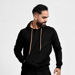 GENERICO - Polera hoodie afranelada hombre Arcoi