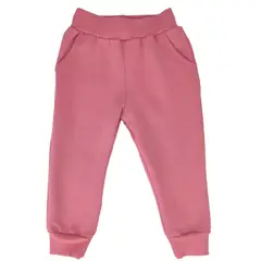 GENERICO - Pantalon Bebe jogger - French Terry - Palo Rosa