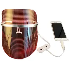 GENERICO - MASCARA FACIAL LED 3 COLORES - FOTOTERAPIA