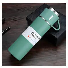 GENERICO - Termo 500 ml verde de Calidad de acero inoxidable