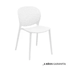 ZIYAZ - Silla De Comedor Pongo Blanco