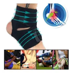 TODO FIT - Tobillera Ajustable de Neopreno Unisex Soporte Ortopédico y Deportivo para Lesión de Tobillo