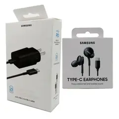 SAMSUNG - Cargador 25W + Audífono Akg Tipo-c S21 S21 Plus