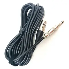 GENERICO - Cable canon xlr a plug mono de 5mts Alll sound