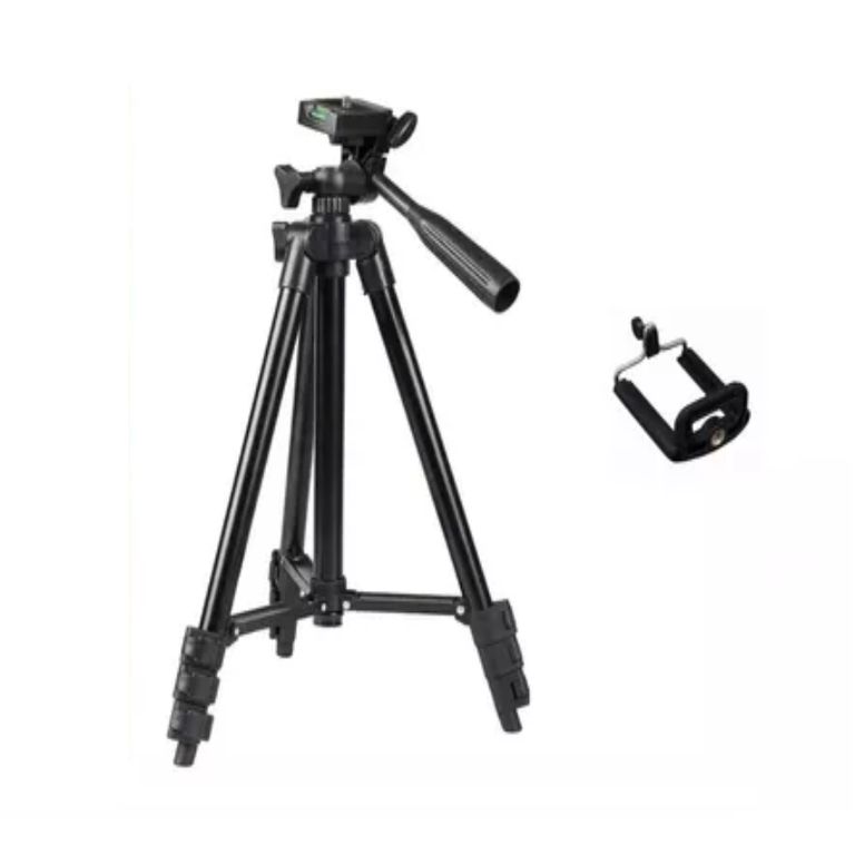Trípode Negro 1.02 MT + Soporte Celular.