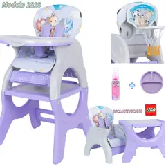 BABY - Silla de Comer para Bebe Deluxe Rabbit Purple