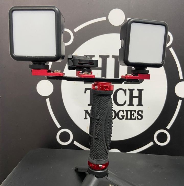 Soporte Para Celular Twin Flash Luz De Fotografia Led Dental